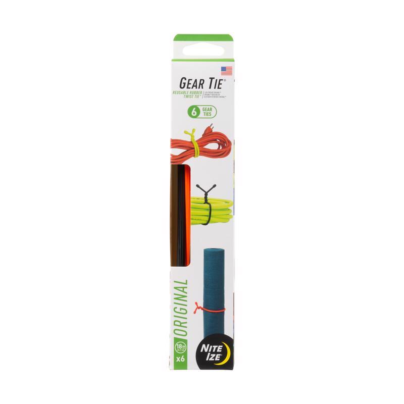 Nite Ize Gear Tie 18 in. L Assorted Twist Ties 6 pk