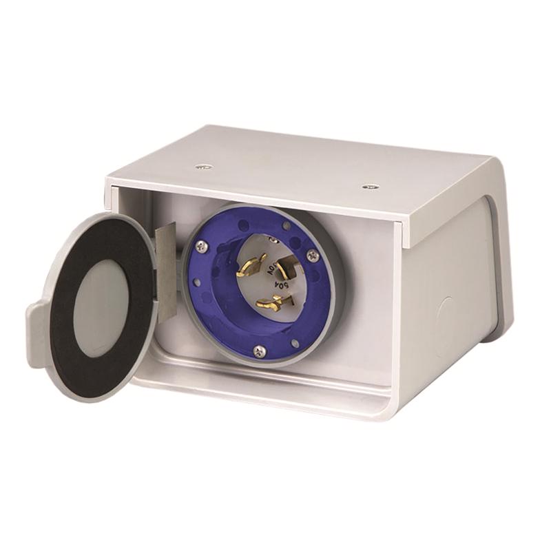 Reliance Controls 50 amps 120/240 V 1 space 1 circuits Surface Mount Power Inlet Box