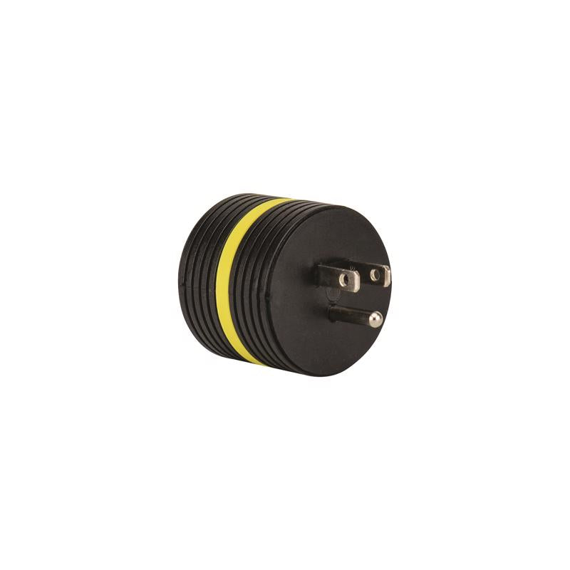 Reliance Controls Commercial and Residential Plastic Angle Blade Adapter Plug 5-15R 14 AWG 3 Wire