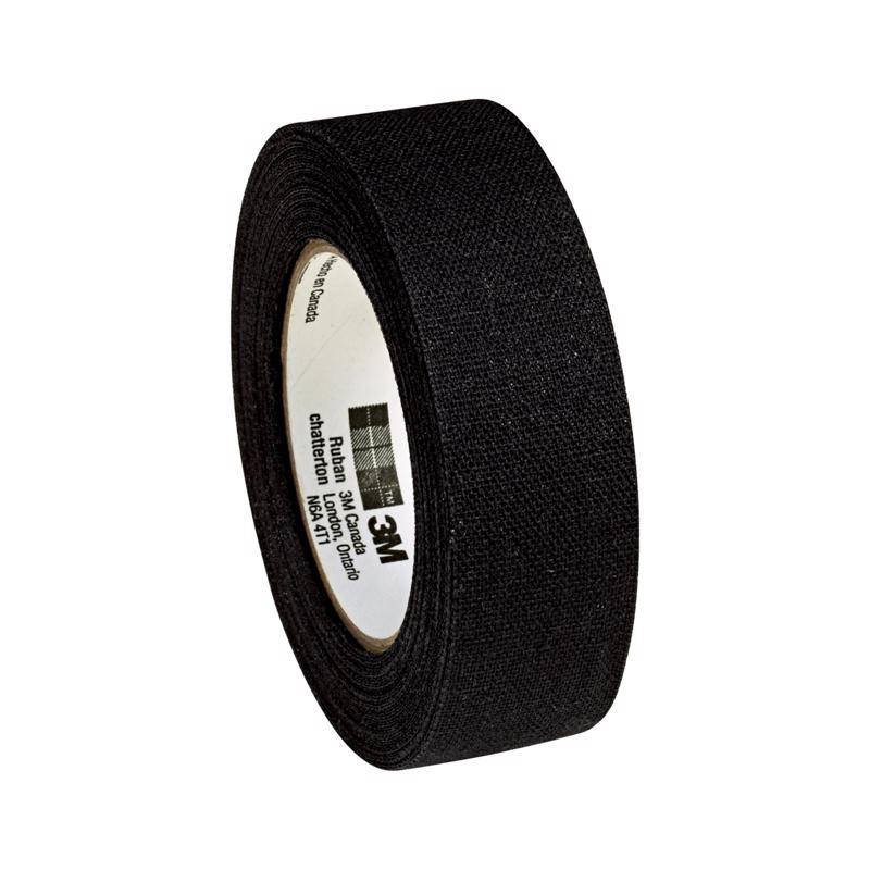 3M 0.708 in. W X 240 in. L Black Cotton Cloth Friction Tape