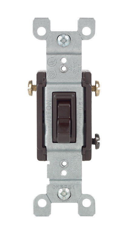 Leviton 15 amps Toggle Switch Brown