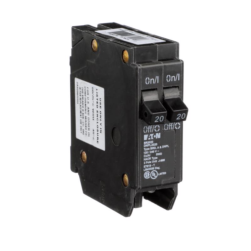 Eaton 20/20 amps Tandem 2-Pole Circuit Breaker
