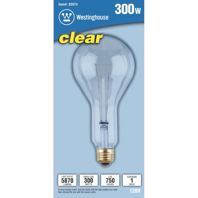 Westinghouse 300 W PS30 Incandescent Bulb E26 (Medium) Clear