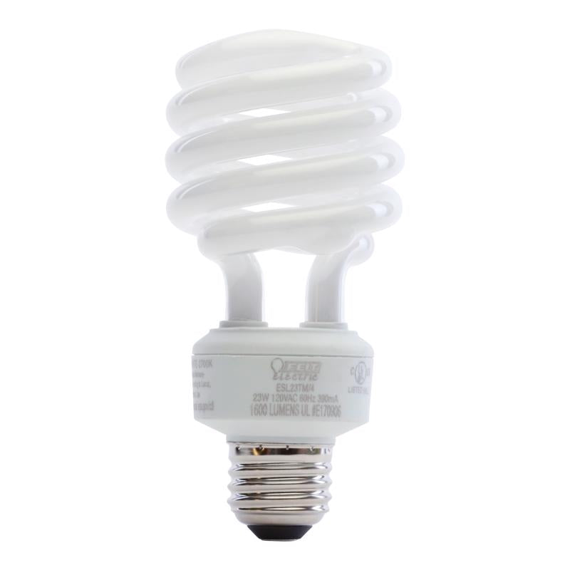 Feit Ecobulb 23 W A19 2.35 in. D X 4.8 in. L CFL Bulb Soft White Utility 2700 K 4 pk