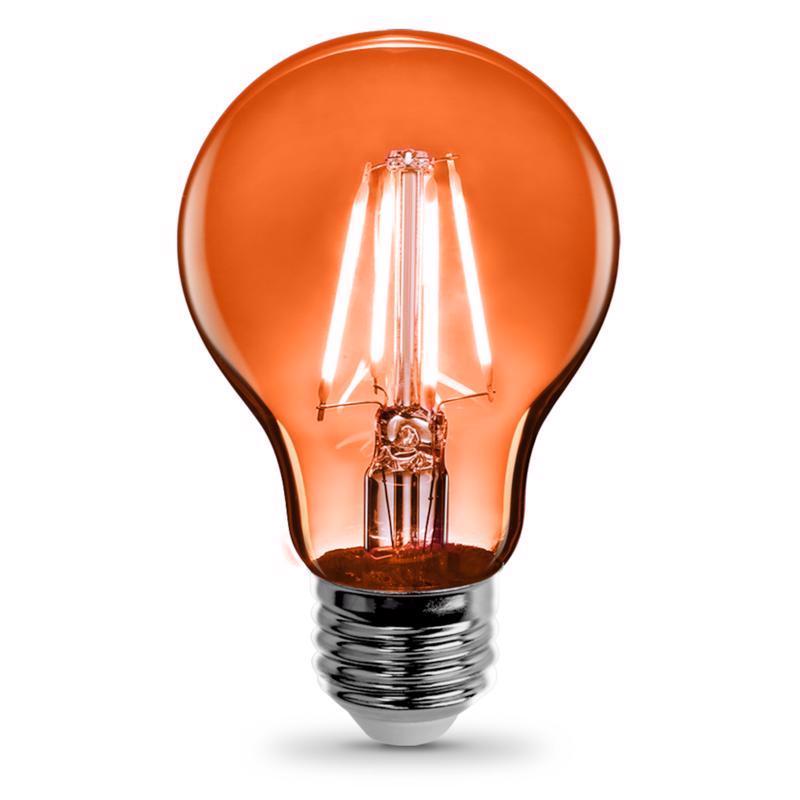 Feit A19 E26 (Medium) Filament LED Bulb Orange 30 Watt Equivalence