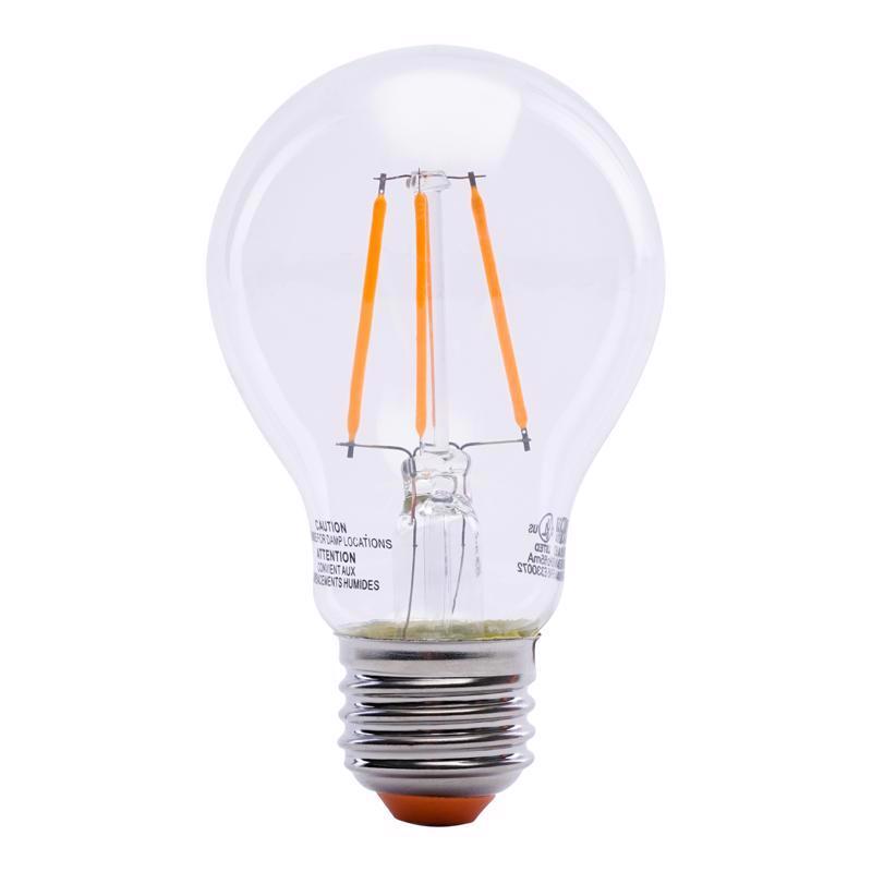 Feit A19 E26 (Medium) Filament LED Bulb Orange 30 Watt Equivalence