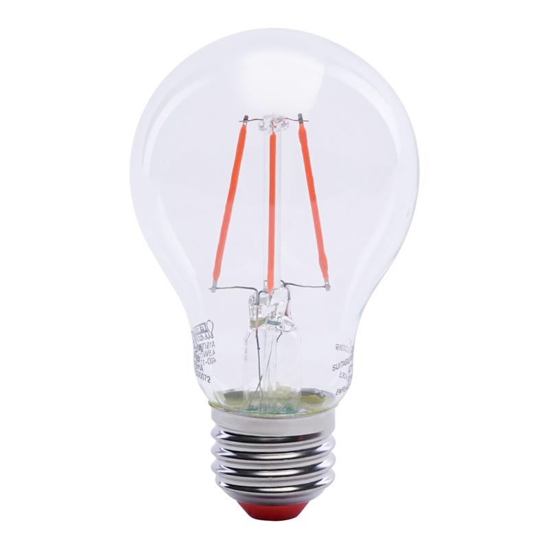 Feit A19 E26 (Medium) Filament LED Bulb Red 30 Watt Equivalence