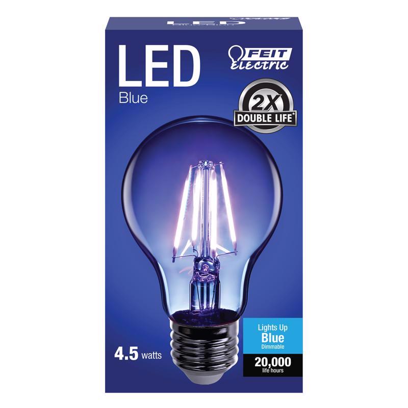 Feit A19 E26 (Medium) Filament LED Bulb Blue 30 Watt Equivalence