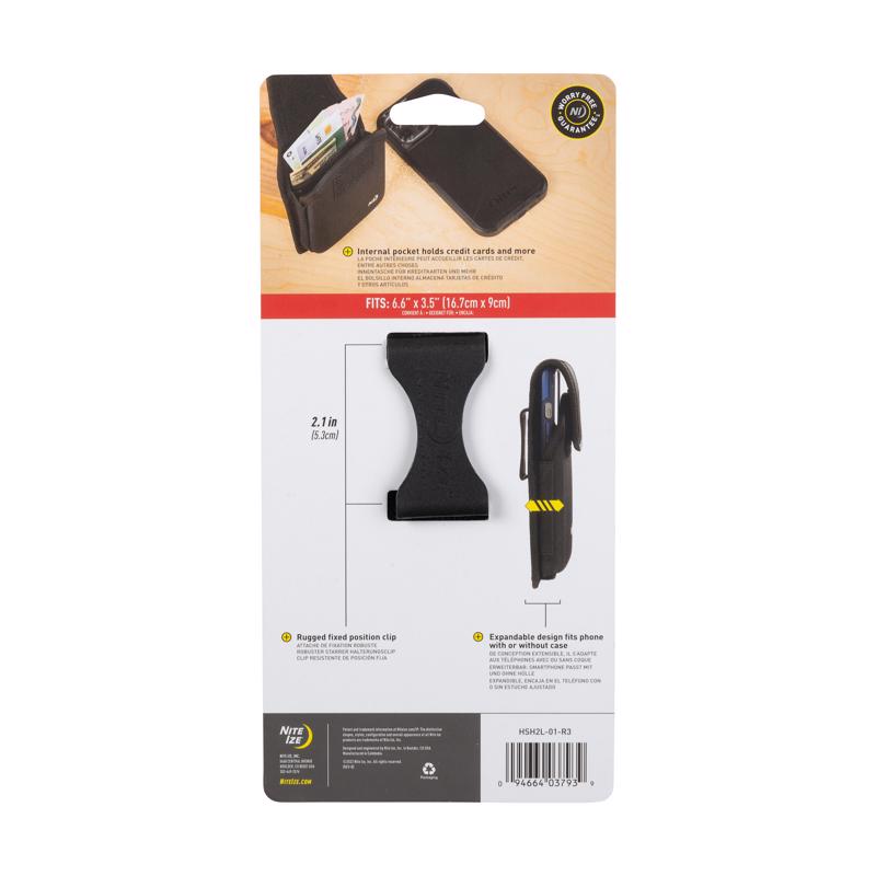 Nite Ize Hardshell Black XXL Cell Phone Case w/Clip For Universal