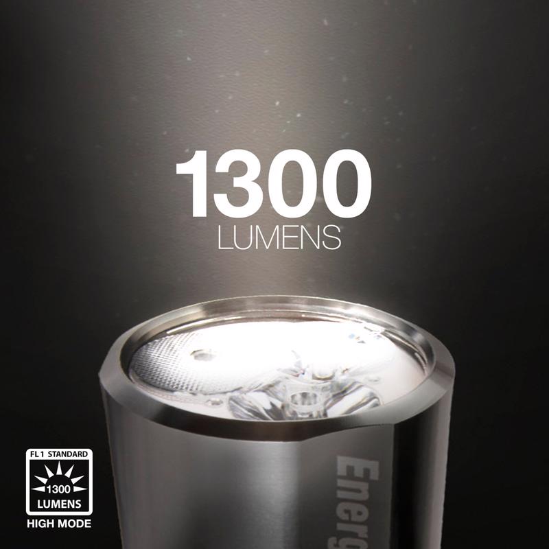 Energizer 1300 lm Gray LED Flashlight AA Battery