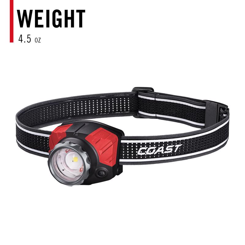 Coast FL85R 1250 lm Black LED Head Lamp