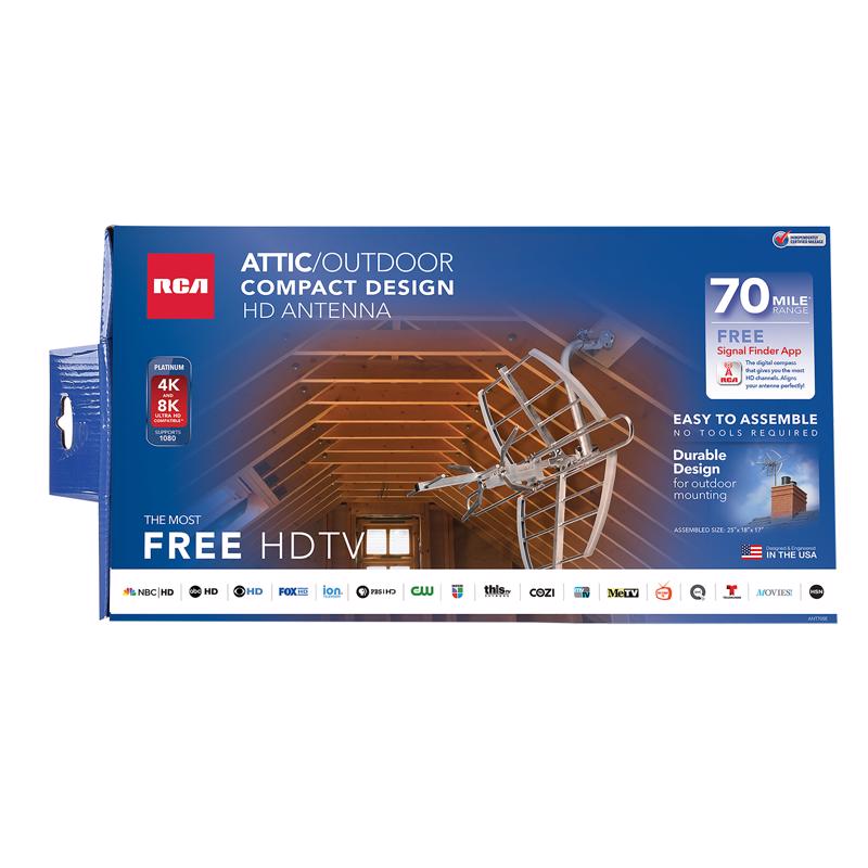 RCA Indoor and Outdoor HDTV Digital Antenna