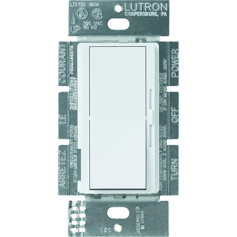 Lutron Diva White 300 W Tap Dimmer Switch