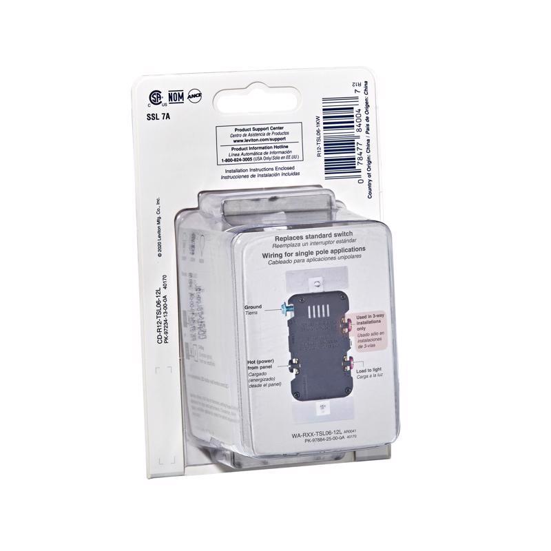 Leviton Light Almond 600 W Toggle Dimmer Switch