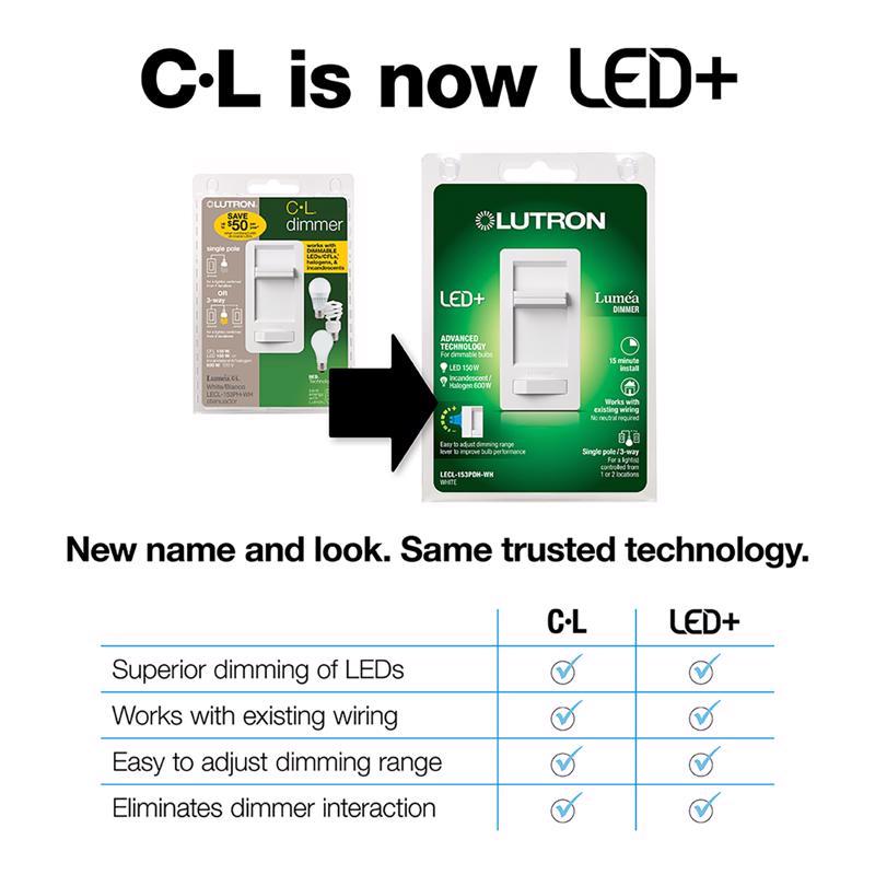Lutron Lumea Ivory 150 W 3-Way Dimmer Switch
