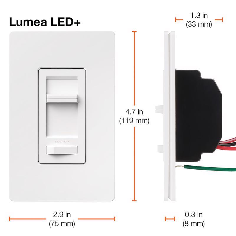 Lutron Lumea White 150 W 3-Way Dimmer Switch