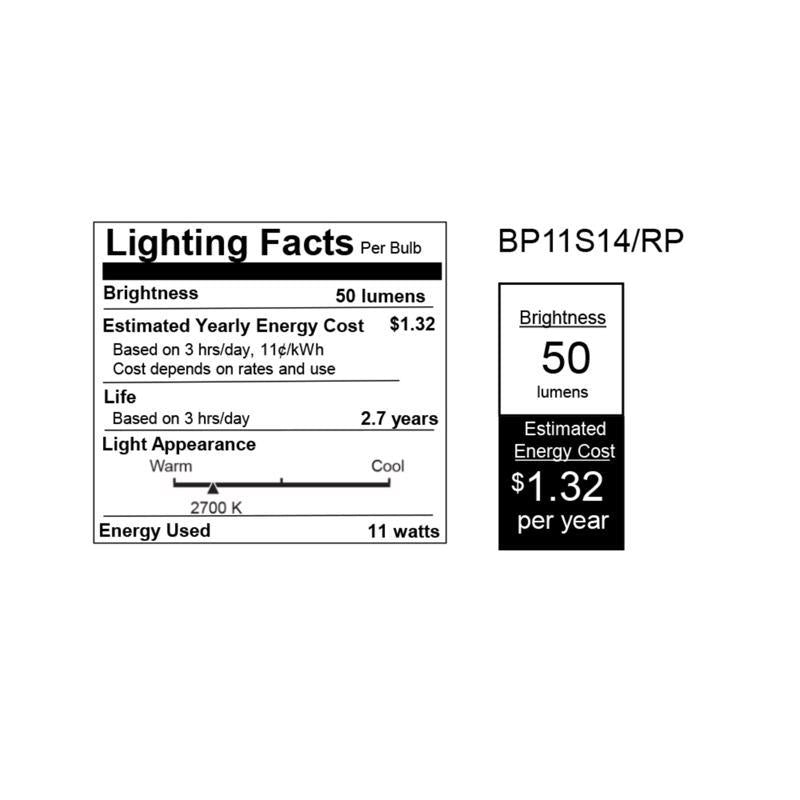 Feit 11 W S14 Specialty Incandescent Bulb E26 (Medium) Clear