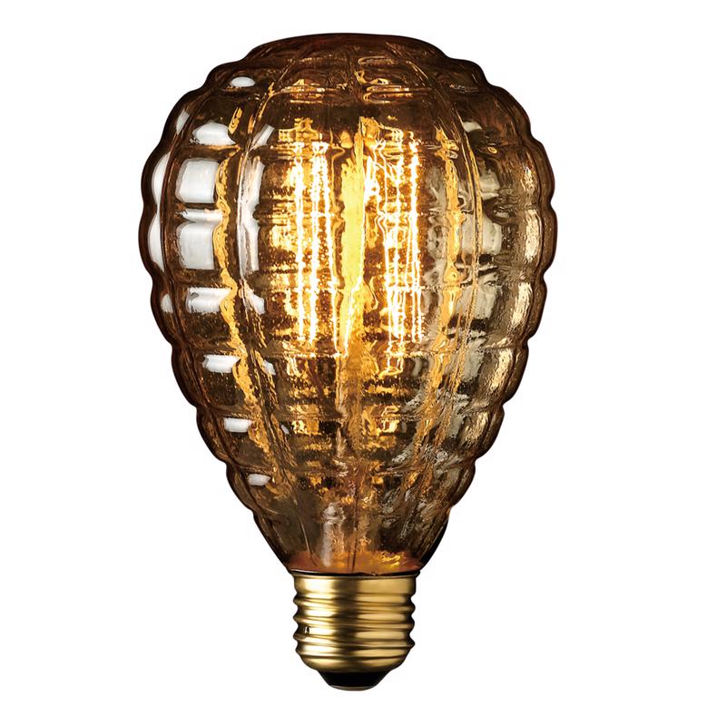 Globe Electric Designer Granada 40 W G40 Decorative Incandescent Bulb E26 (Medium) Amber