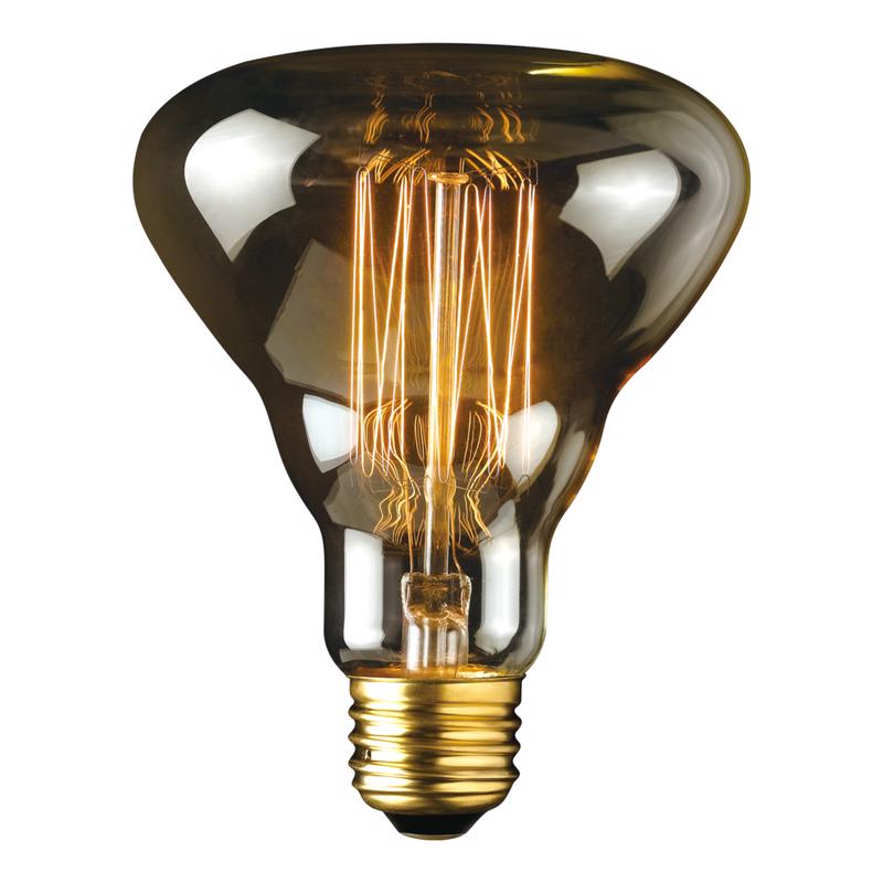 Globe Electric Designer Labo 40 W G40 Decorative Incandescent Bulb E26 (Medium) Amber