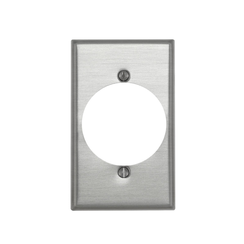 Leviton 1 gang Aluminum Single Outlet Wall Plate