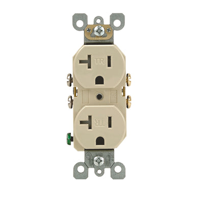 Leviton 20 amps 125 V Duplex Ivory Tamper Resistant Outlet 5-20R