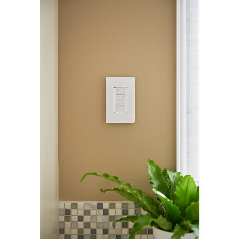 Lutron Pico Push Button Smart-Enabled Switch & Receptacle White