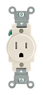 Leviton 15 amps 125 V Single Light Almond Tamper Resistant Outlet 5-15R