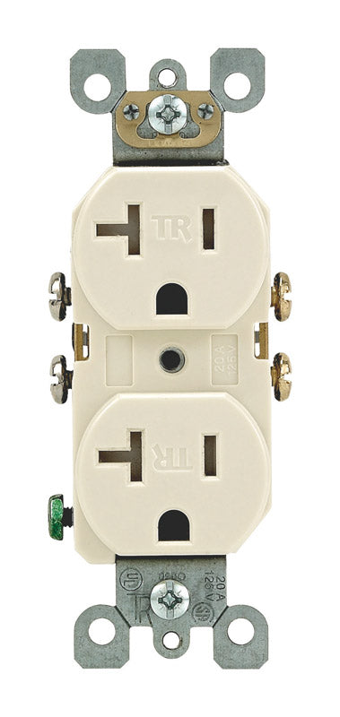Leviton 20 amps 125 V Duplex Light Almond Tamper Resistant Outlet 5-20R