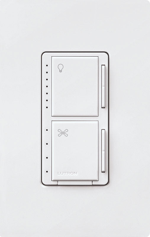 Lutron Maestro White 250 W Fan/LED Dimmer Switch