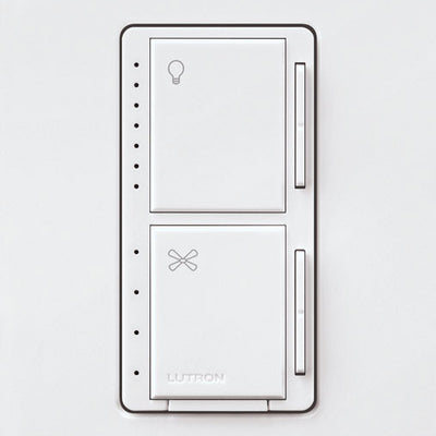 Lutron Maestro White 250 W Fan/LED Dimmer Switch