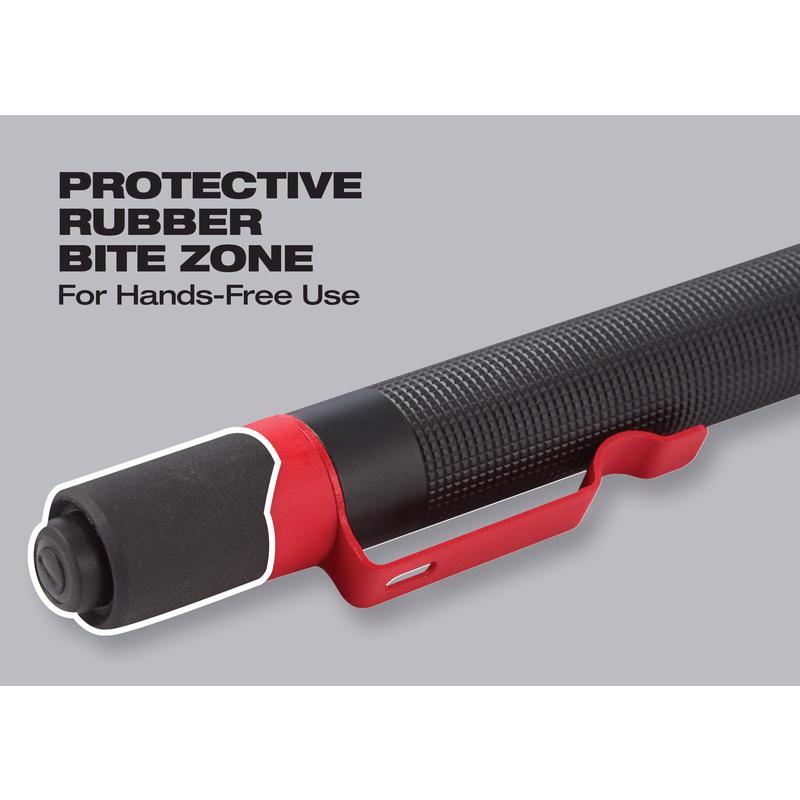 Milwaukee TRUEVIEW 100 lm Black/Red LED Pen Light AAA Battery