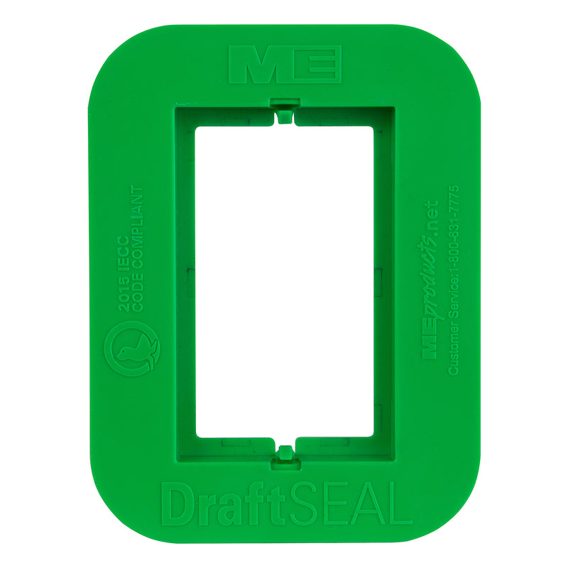 Madison Electric Draft Seal Rectangle PVC Draft Seal Kit Black/Green