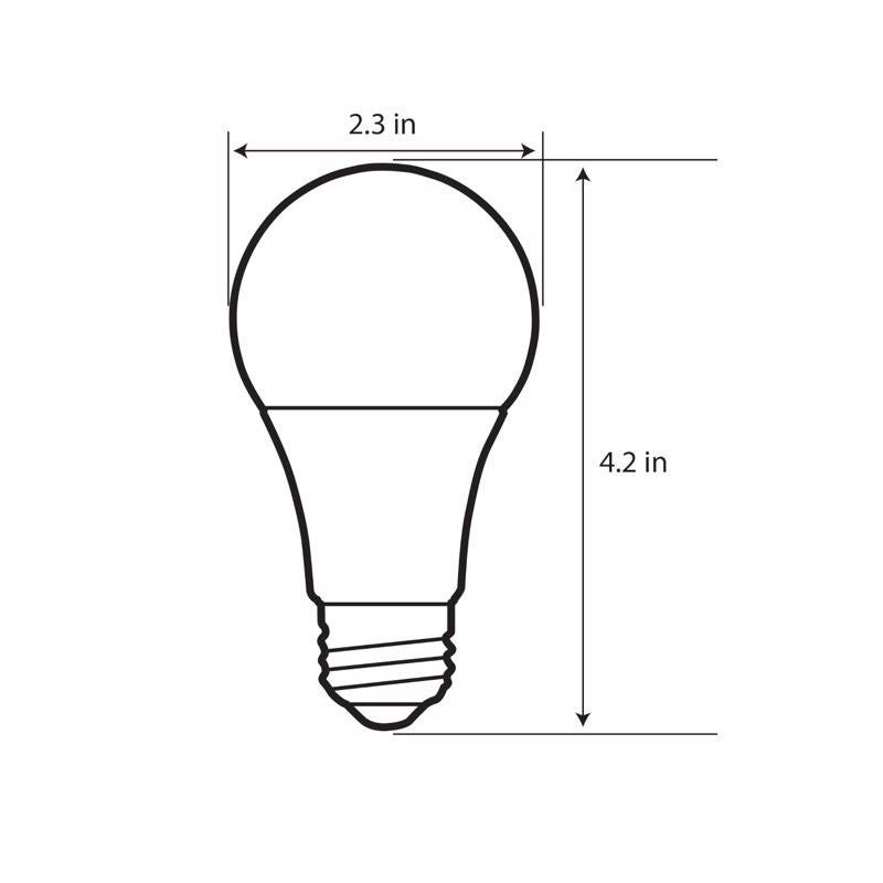 Feit A19 E26 (Medium) LED Bulb Bright White 60 Watt Equivalence