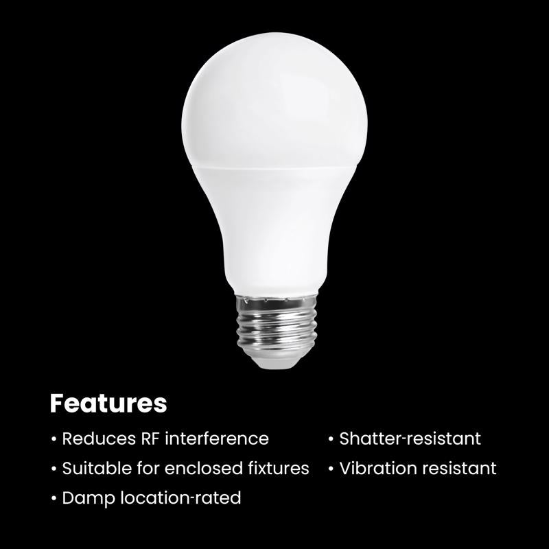 Feit A19 E26 (Medium) LED Bulb Bright White 60 Watt Equivalence