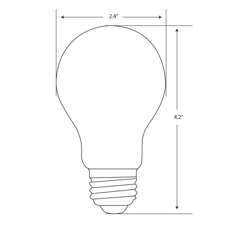 Feit Enhance A19 E26 (Medium) LED Bulb Daylight 60 Watt Equivalence 4 pk