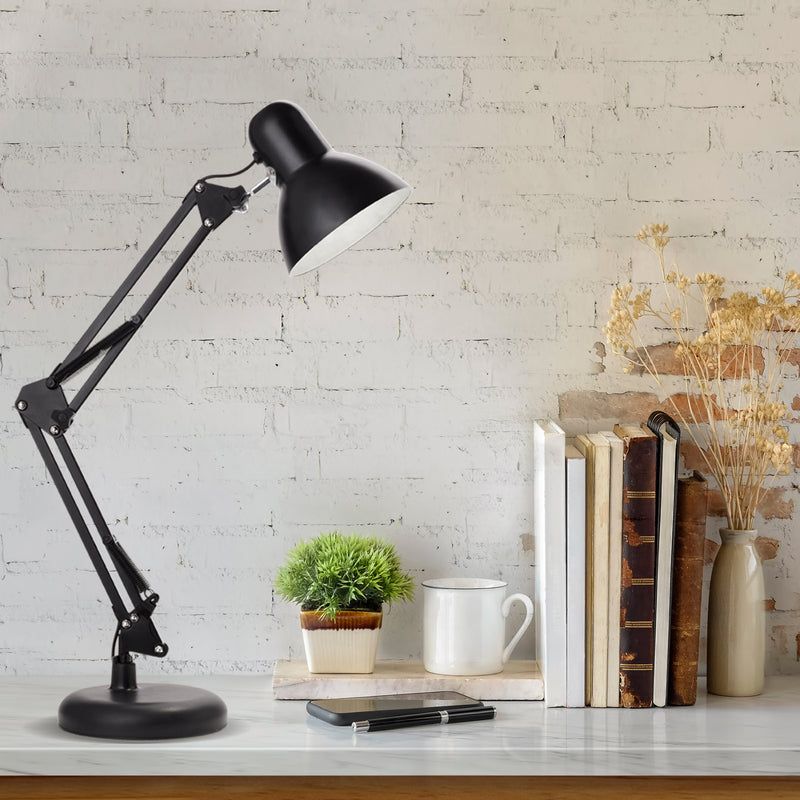 Newhouse Lighting Wright Architect 24 in. Black Desk Lamp