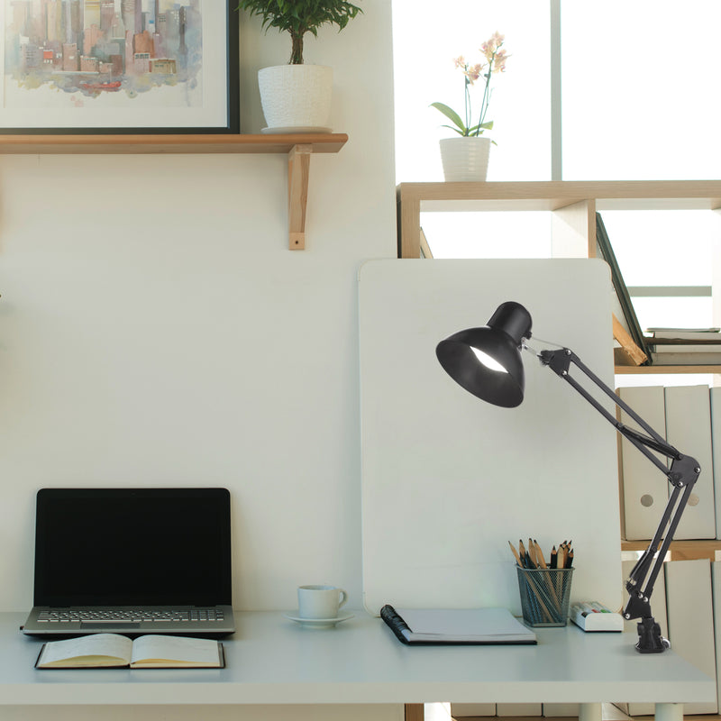 Newhouse Lighting Wright Architect 24 in. Black Desk Lamp