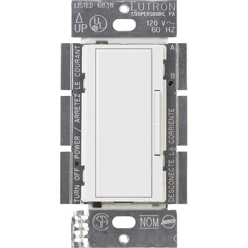 Lutron Maestro White 600 W Dual Control Dimmer Switch