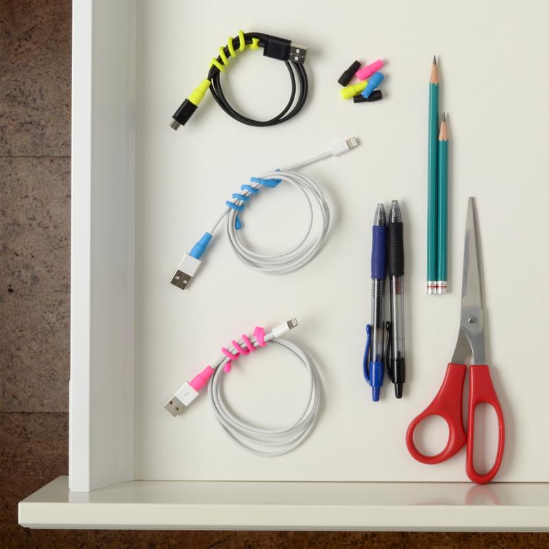 Nite Ize CordCollar 0.82 in. L Assorted Silicone Cord Identification and Protection Kit