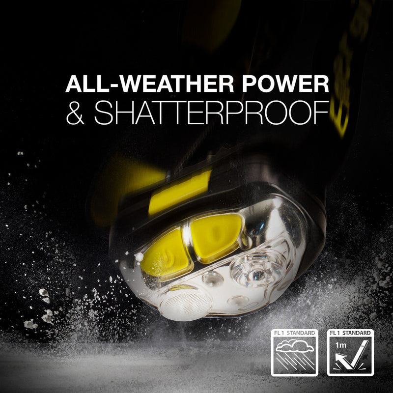 Energizer 450 lm Black/Yellow LED Headlight AAA Battery