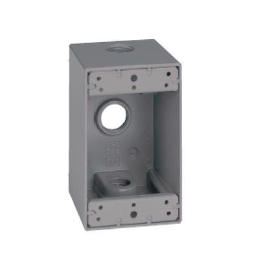 Sigma Electric New Work 25.5 cu in Rectangle Metallic 1 gang Weatherproof Box Gray