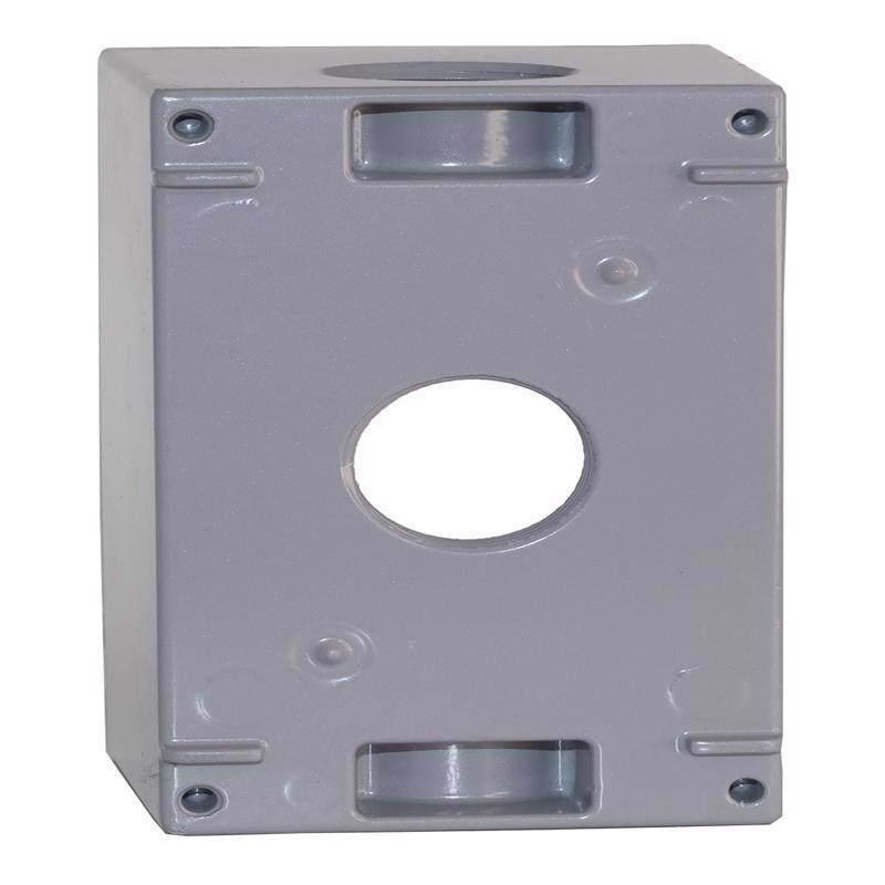 Sigma Electric New Work 25.5 cu in Rectangle Metallic 1 gang Weatherproof Box Gray