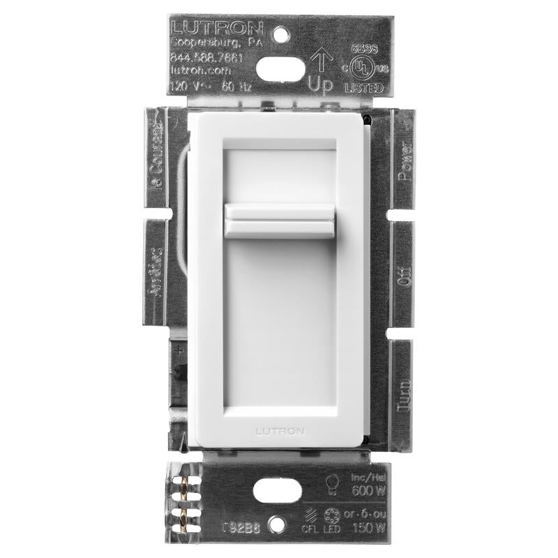 Lutron Lumea White 150 W Slide Dimmer Switch