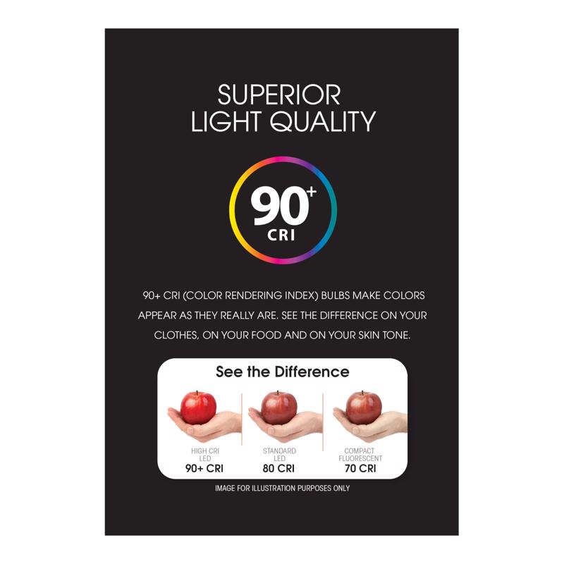 Feit Enhance G16.5 E12 (Candelabra) Filament LED Bulb Daylight 60 Watt Equivalence 2 pk