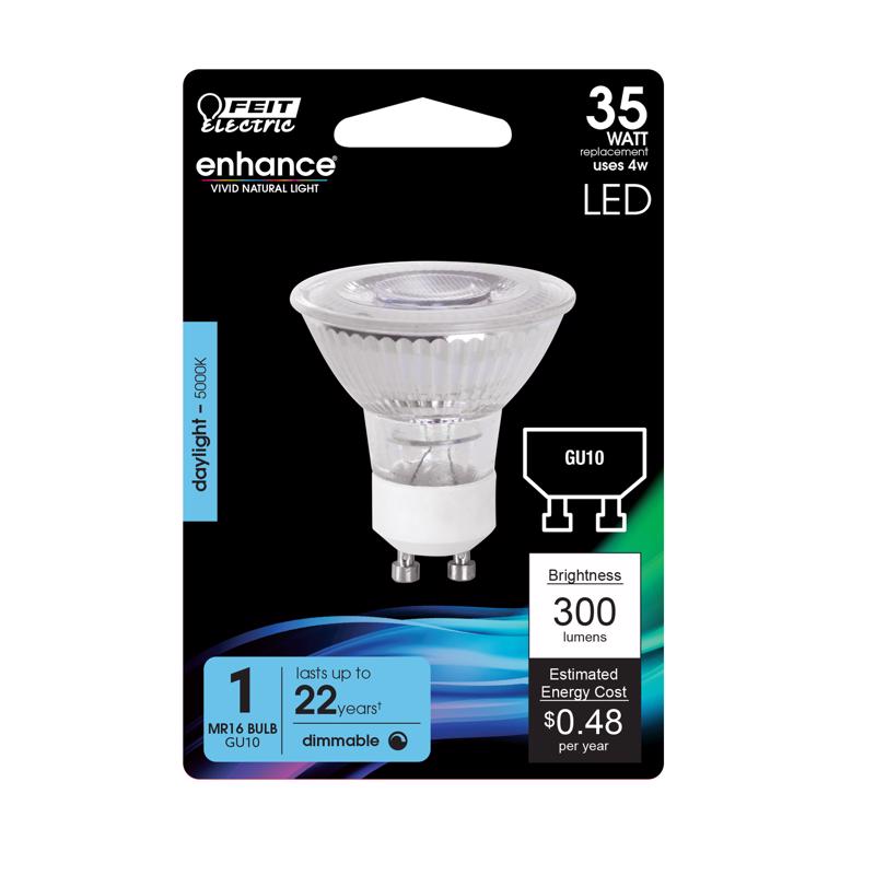Feit Enhance MR16 GU10 LED Bulb Daylight 35 Watt Equivalence