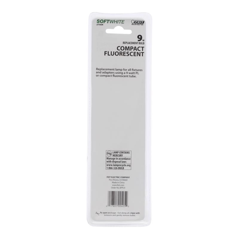 Feit Legacy Bulbs 9 W PL 1.3 in. D X 6.5 in. L CFL Bulb Soft White Specialty 2700 K