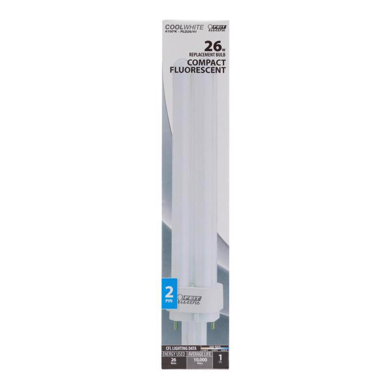 Feit 26 W PL 1.3 in. D X 6.68 in. L CFL Bulb Cool White Specialty 4100 K