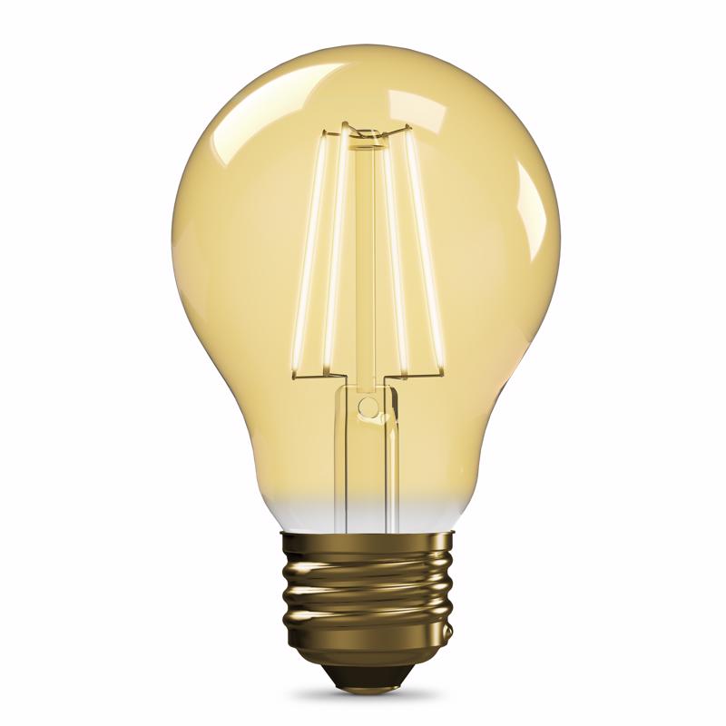 Feit A19 E26 (Medium) LED Bulb Amber Soft White 60 Watt Equivalence