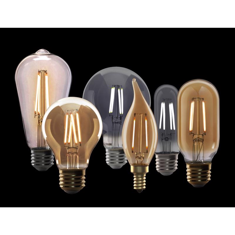 Feit ST15 E12 (Candelabra) Filament LED Bulb Amber Soft White 25 Watt Equivalence