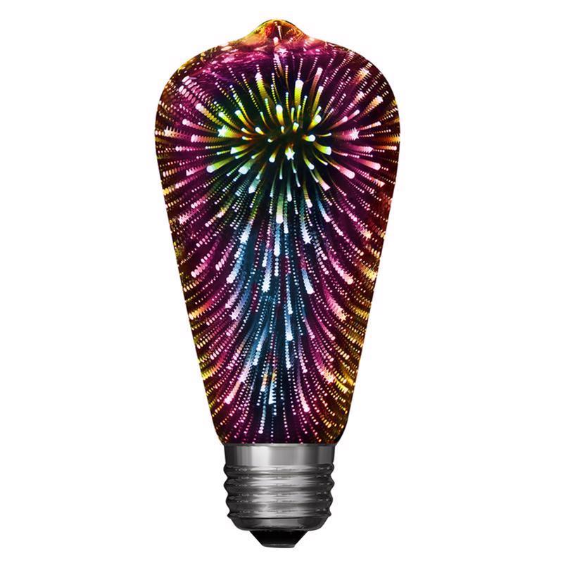 Feit ST19 E26 (Medium) LED Bulb Multi-Colored 2 Watt Equivalence